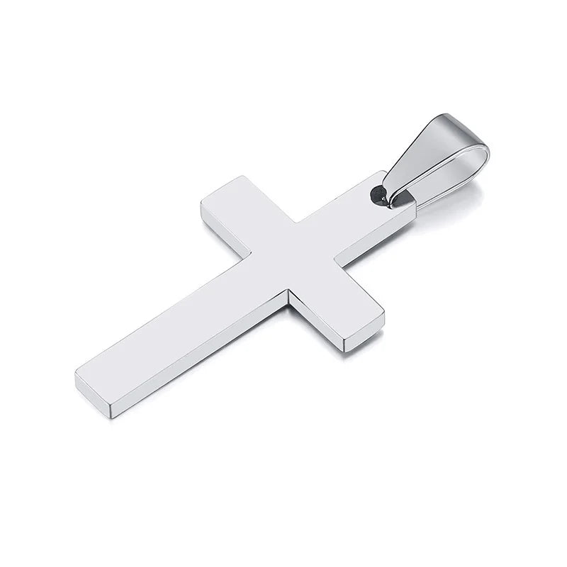 IronFaith™ Stainless Cross Necklace Anti-allergy. Waterproof. Built to last.