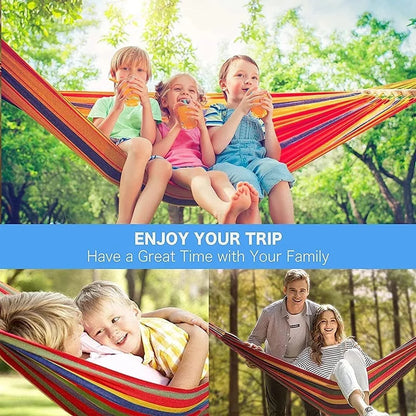 CottonLounge™ 2-Person Hammock — clean, cozy, and brandable.