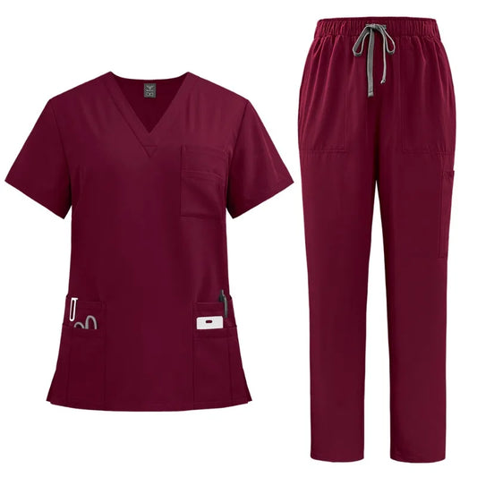 ProCare Women’s Nursing Scrubs – Surgical Uniform Set for Clinic & Hospital
