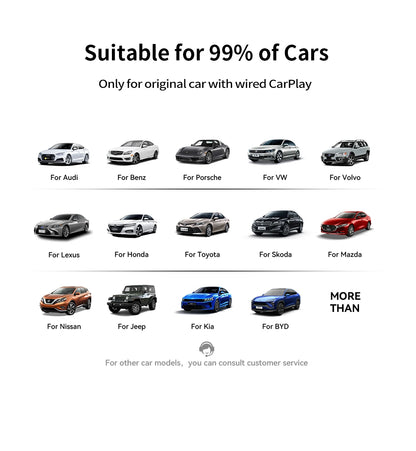 NavMate™ Smart Car Adapter – Convert Wired CarPlay & Android Auto to Wireless Instantly