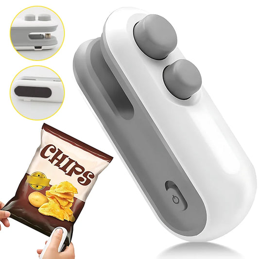 SealMate™ Mini Heat Sealer & Cutter – USB Rechargeable, 300mah