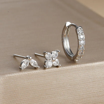 Aurora Bloom™ Earring Set 3PCS Stainless Steel Gold