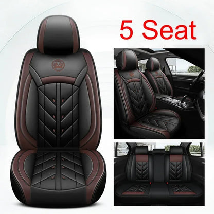 Lux Car Seat Covers, Universal Style Full Coverage Car Seat Cover for Mazda CX5 CX30 Volvo V40 Renault Megane Clio 3 Rav4 Car Accessories Pu Leather