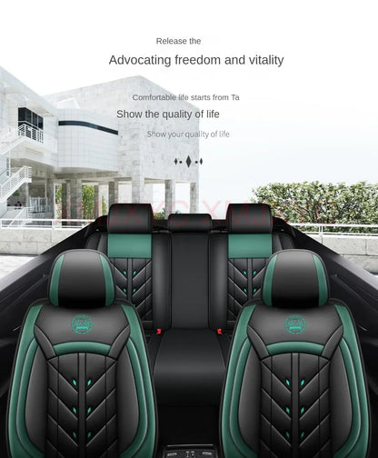 Lux Car Seat Covers, Universal Style Full Coverage Car Seat Cover for Mazda CX5 CX30 Volvo V40 Renault Megane Clio 3 Rav4 Car Accessories Pu Leather