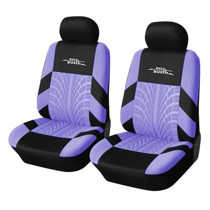 Universal Car Seat Protector Set – Stylish Embroidery & Tire Track Detail