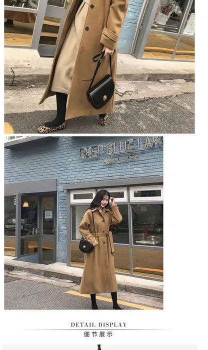 Tweedelle  Woolen Long Coat