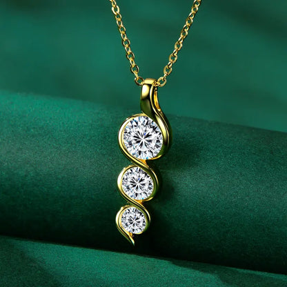 Eternal Twist™ Moissanite Necklace – Wedding & Gift Edition