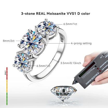 Celestara™ Moissanite Bridal Ring