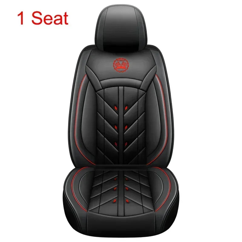 Lux Car Seat Covers, Universal Style Full Coverage Car Seat Cover for Mazda CX5 CX30 Volvo V40 Renault Megane Clio 3 Rav4 Car Accessories Pu Leather