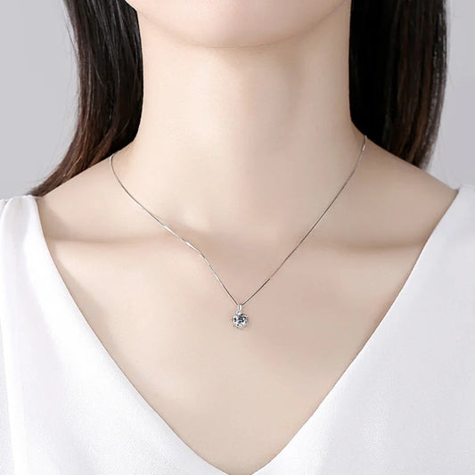 Rosellea™ moissanite Necklaces Rose Gold Plated Pendant