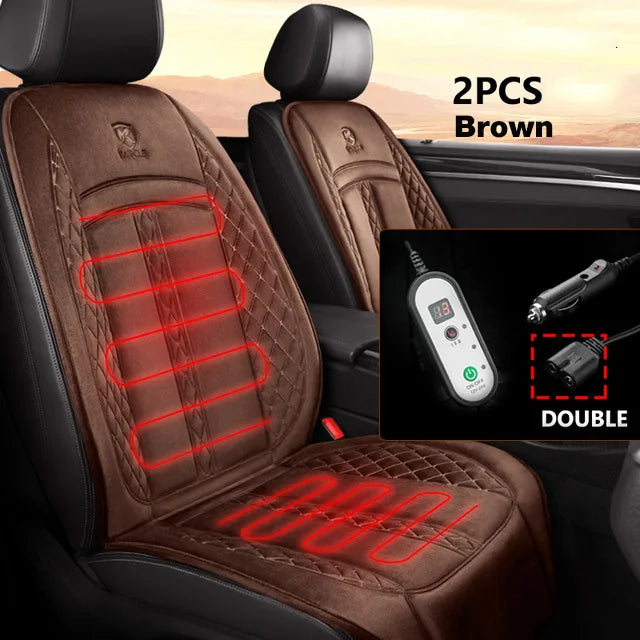 Premium Heated Car Seat Cover – 12V/24V