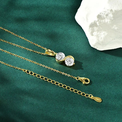 Eternal Twist™ Moissanite Necklace – Wedding & Gift Edition