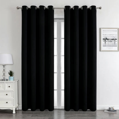 Blackout Bliss™ Grommet Curtains for Bedroom & Living Room, Thermal Insulated