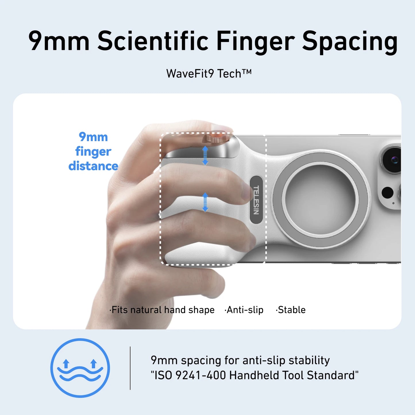 TELESIN™ Magnetic Smart Grip Handle – Shoot Like a Pro