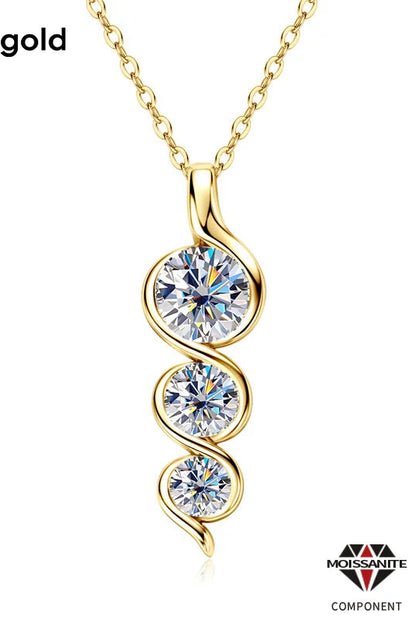Eternal Twist™ Moissanite Necklace – Wedding & Gift Edition