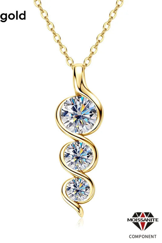 Eternal Twist™ Moissanite Necklace – Wedding & Gift Edition