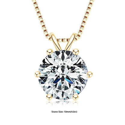 PureGlow™ 925 Silver Moissanite Necklace – Certified Gift Edition