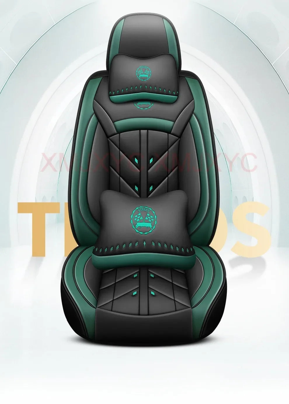 Lux Car Seat Covers, Universal Style Full Coverage Car Seat Cover for Mazda CX5 CX30 Volvo V40 Renault Megane Clio 3 Rav4 Car Accessories Pu Leather
