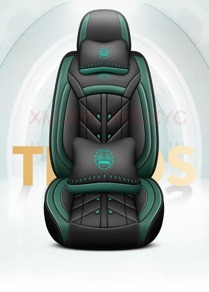 Lux Car Seat Covers, Universal Style Full Coverage Car Seat Cover for Mazda CX5 CX30 Volvo V40 Renault Megane Clio 3 Rav4 Car Accessories Pu Leather