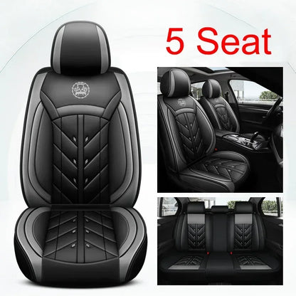 Lux Car Seat Covers, Universal Style Full Coverage Car Seat Cover for Mazda CX5 CX30 Volvo V40 Renault Megane Clio 3 Rav4 Car Accessories Pu Leather