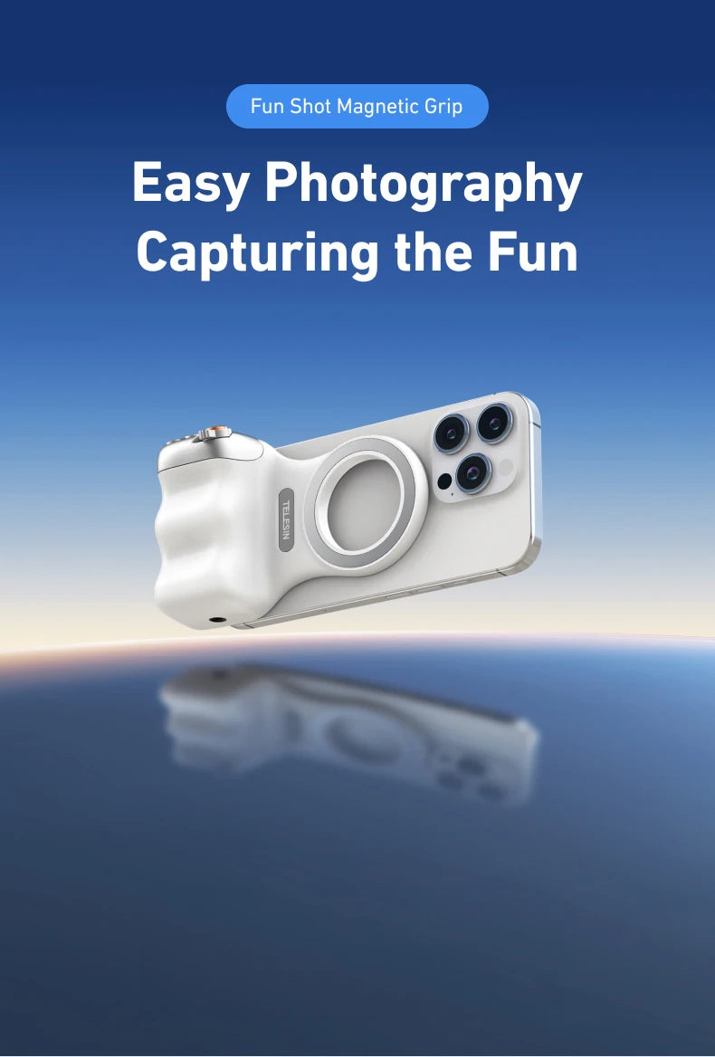 TELESIN™ Magnetic Smart Grip Handle – Shoot Like a Pro