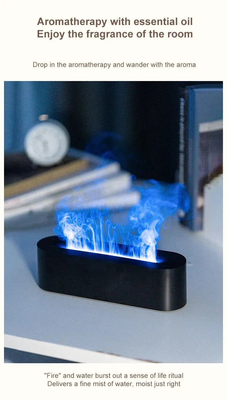 GlowMist™ RGB Flame Diffuser with 7 LED Colors