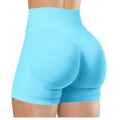 ElevateFit™ High Waist Yoga Shorts – Breathable Running & Training Pants
