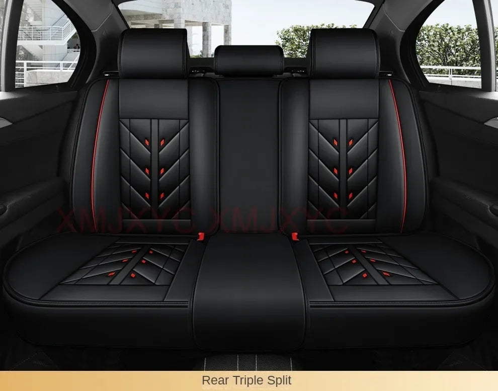 Lux Car Seat Covers, Universal Style Full Coverage Car Seat Cover for Mazda CX5 CX30 Volvo V40 Renault Megane Clio 3 Rav4 Car Accessories Pu Leather