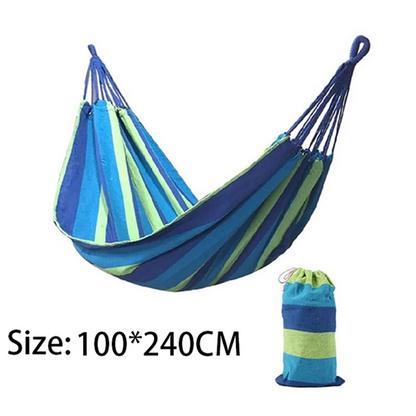 CottonLounge™ 2-Person Hammock — clean, cozy, and brandable.