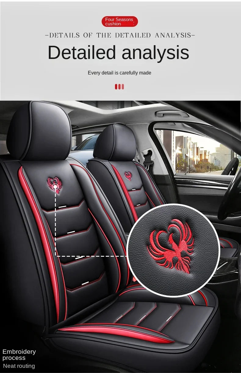 Universal Fit Car Seat Covers – 3D Design Faux Leather Protection