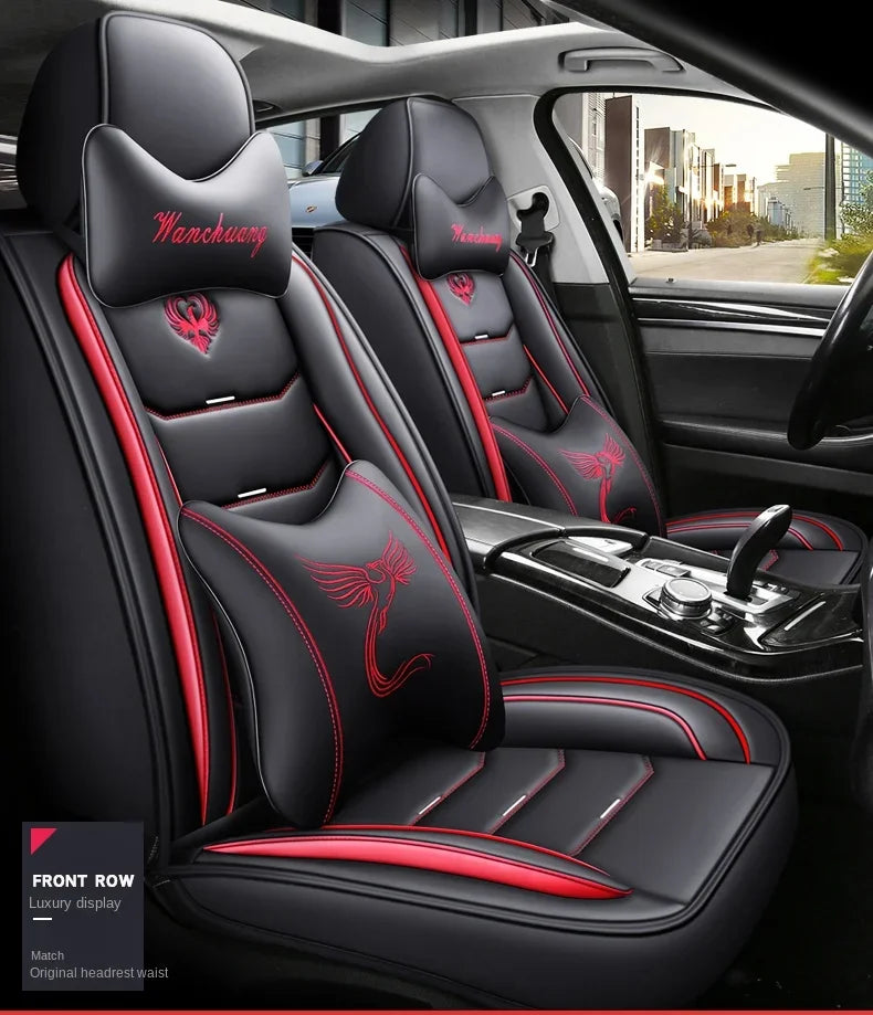 Universal Fit Car Seat Covers – 3D Design Faux Leather Protection