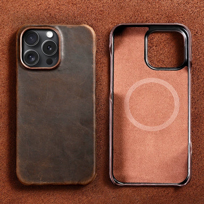 MagLux™ Retro Pull-Up Geniune Leather Case for iPhone 15/16 Series