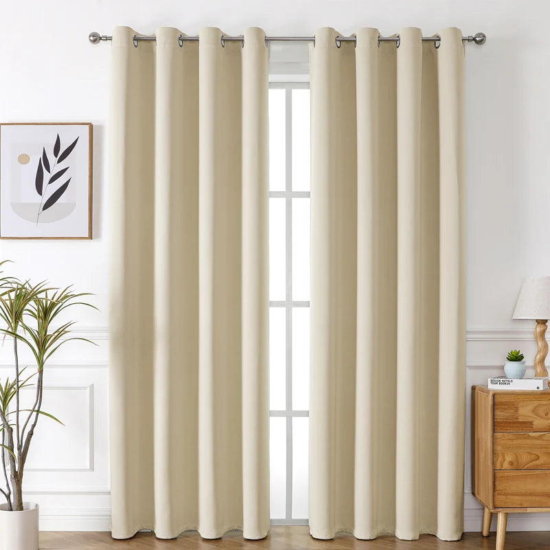Blackout Bliss™ Grommet Curtains for Bedroom & Living Room, Thermal Insulated