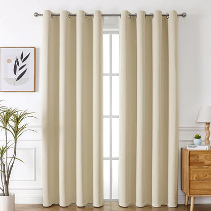 Blackout Bliss™ Grommet Curtains for Bedroom & Living Room, Thermal Insulated