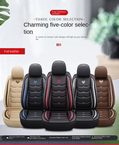Universal Fit Car Seat Covers – 3D Design Faux Leather Protection