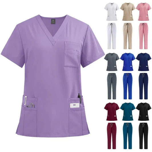 ProCare Women’s Nursing Scrubs – Surgical Uniform Set for Clinic & Hospital